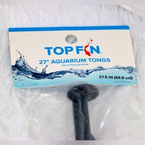 Top Fin Aquarium Tongs 27” Multipurpose Fresh And Salt Water Pets Or Fish Tanks